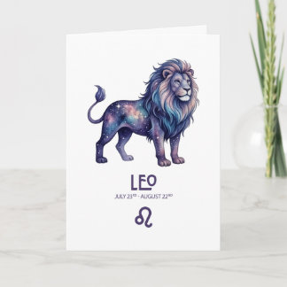 Leo Birthday Card Helgkort
