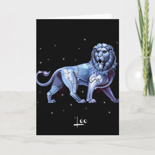 Leo Birthday Card Kort