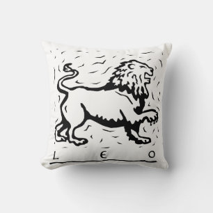 Leo Birthday Year Astrological Zodiac Sign Pillow Kudde