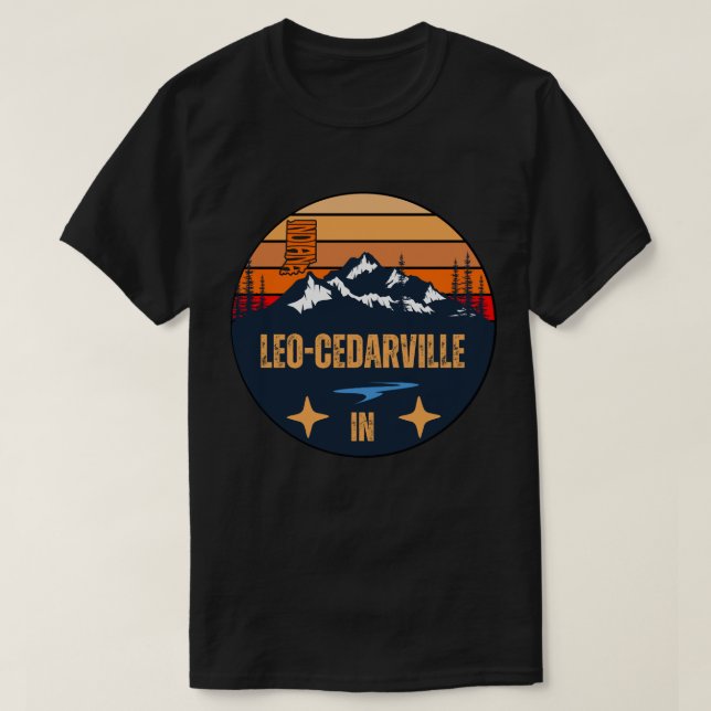 Leo-Cedarville, Indiana T Shirt (Design framsida)
