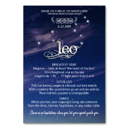 Leo Centerpiece Bordskort