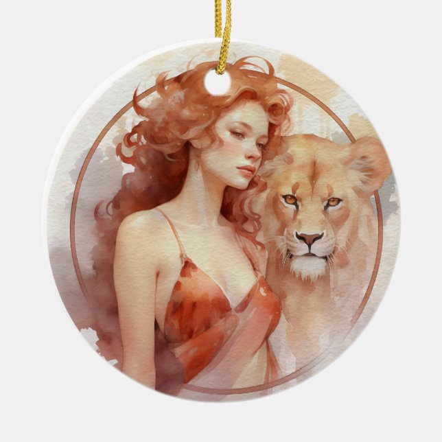 Leo Ceramic Ornament (Framsidan)