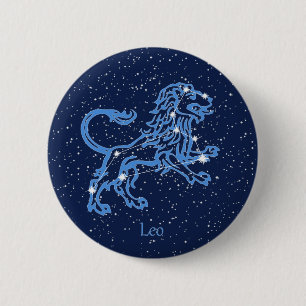 Leo Constellation and Zodiac Sign with Stars Knapp