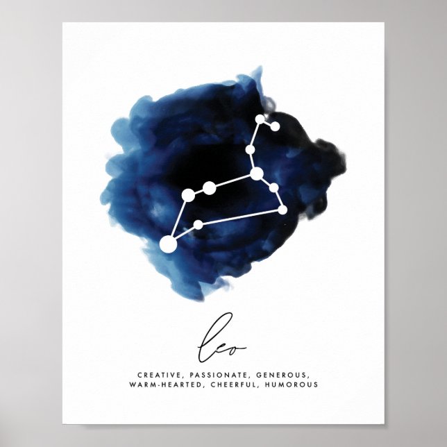 Leo Constellation Character Traits Poster (Framsidan)