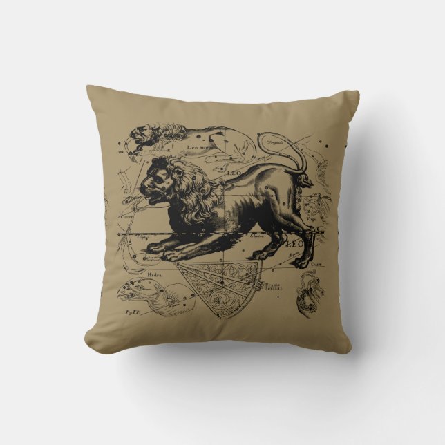 Leo Constellation Hevelius 1690 juli 23-22 augusti Kudde (Framsida)