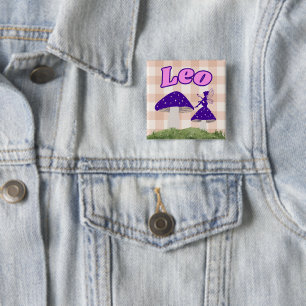 Leo Cottagecore Estetisk Sago Svamp Konst Knapp