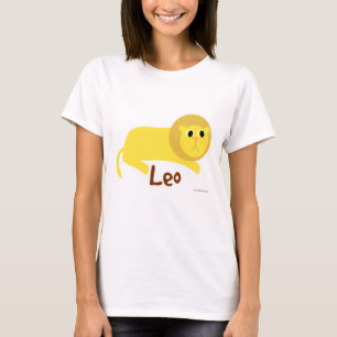 Leo Cute Lejon Astrology-symbolen T-shirt