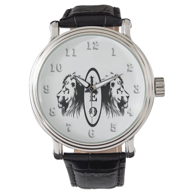 Leo den Lejona bokade Zodiac Armbandsur (Framsida)