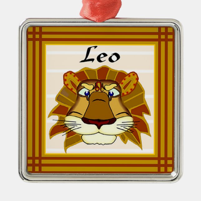 Leo den lejona prydnaden julgransprydnad metall (Framsidan)
