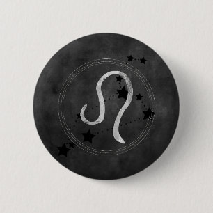 Leo den Lejona zodiacin Black & silver Knapp