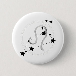 Leo den Lejona zodiacin Black & silver Knapp