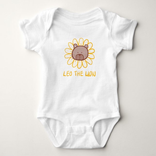 Leo det lejont - babyBodysuit Tröja (Framsida)