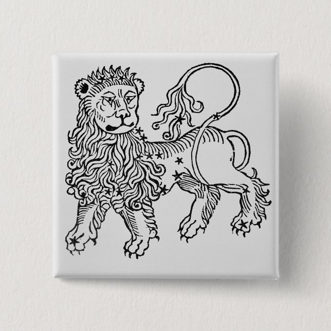 Leo (det lejont) en illustration från 'Poeticonen Knapp (Framsida)