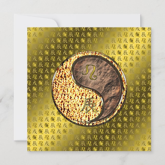 Leo & Earth Dragon Kort (Framsida)