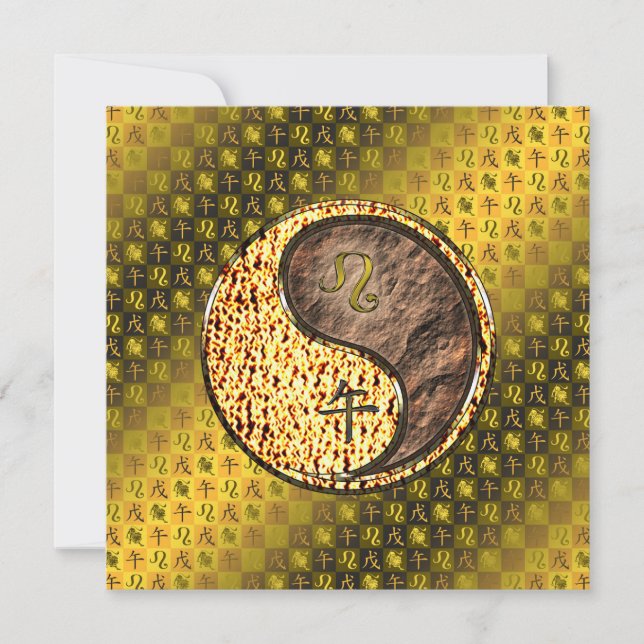 Leo & Earth Horse Kort (Framsida)