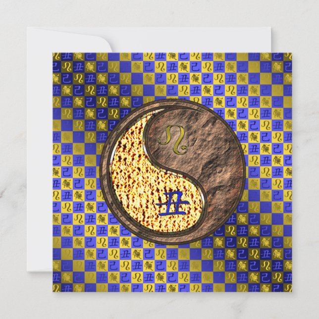 Leo & Earth Ox Kort (Framsida)