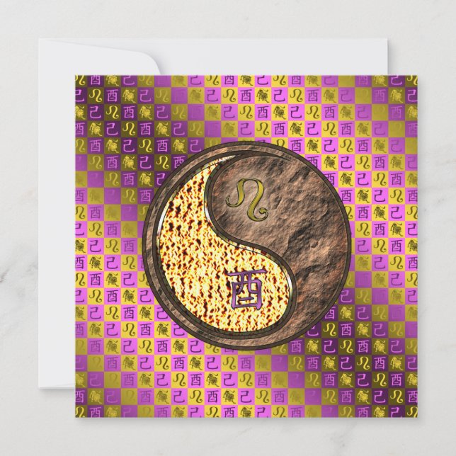 Leo & Earth Rooster Kort (Framsida)