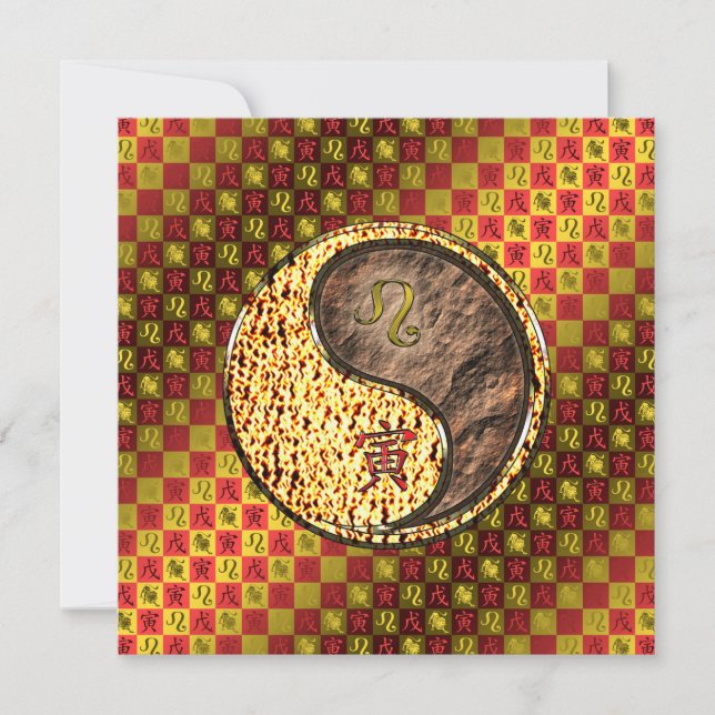 Leo & Earth Tiger Kort (Framsida)