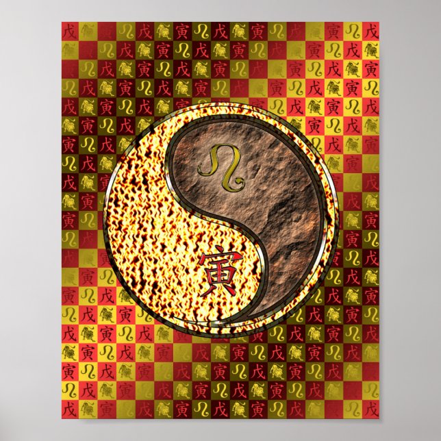 Leo & Earth Tiger Poster (Framsidan)