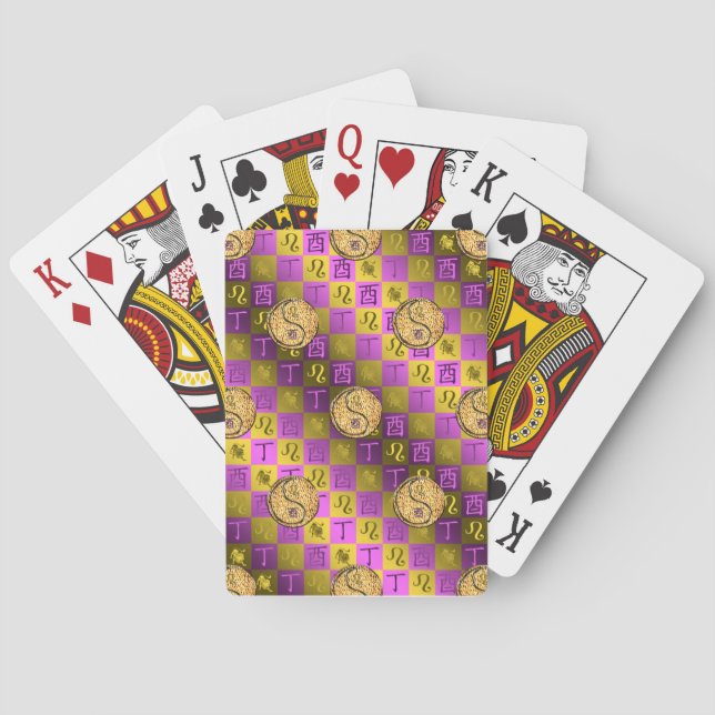 Leo & Eldkråka Casinokort (Baksidan)