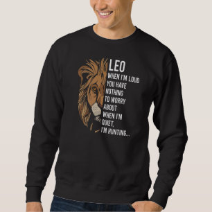 Leo Facts som säger Astrology Horoscope Birthday Lång Ärmad Tröja