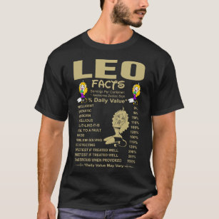 Leo Facts Tshirt T Shirt