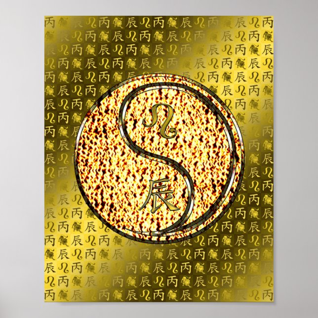 Leo & Fire Dragon Poster (Framsidan)