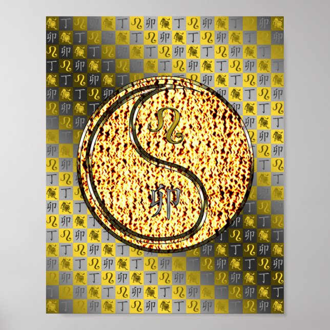 Leo & Fire Rabbit Poster (Framsidan)