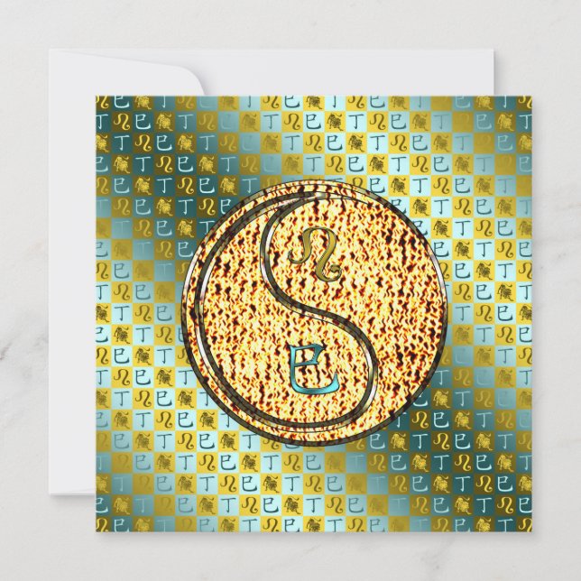 Leo & Fire Snake Kort (Framsida)