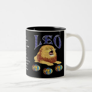 Leo födelse undertecknar Zodiacmuggen Två-Tonad Mugg