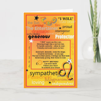 LEO FÖDELSEDAG KORT