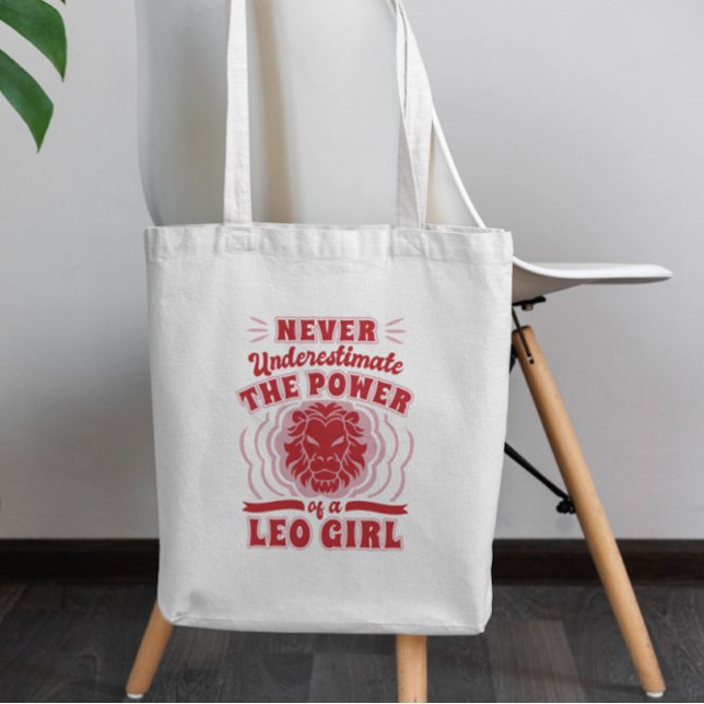 Leo Girl Quote Tygkasse (Skapare uppladdad)