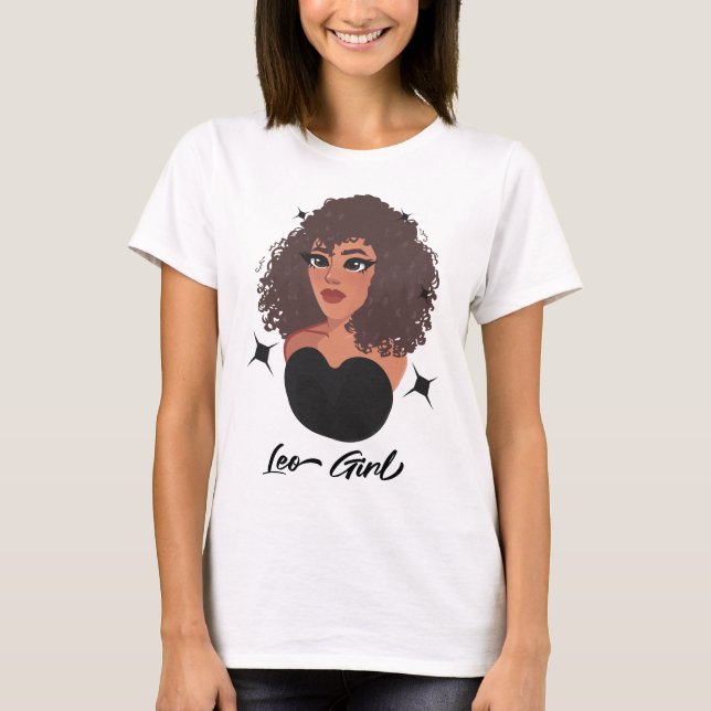 Leo Girl T Shirt (Framsida)