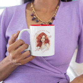 Leo Girl Zodiac Astrology Gift för henne Två-Tonad Mugg