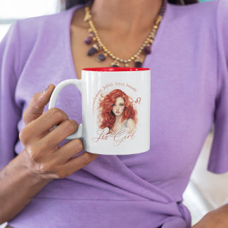 Leo Girl Zodiac Astrology Gift för henne Två-Tonad Mugg