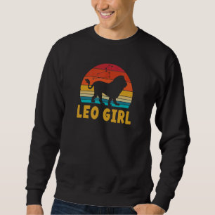 Leo Girl Zodiac-tecken Lång Ärmad Tröja