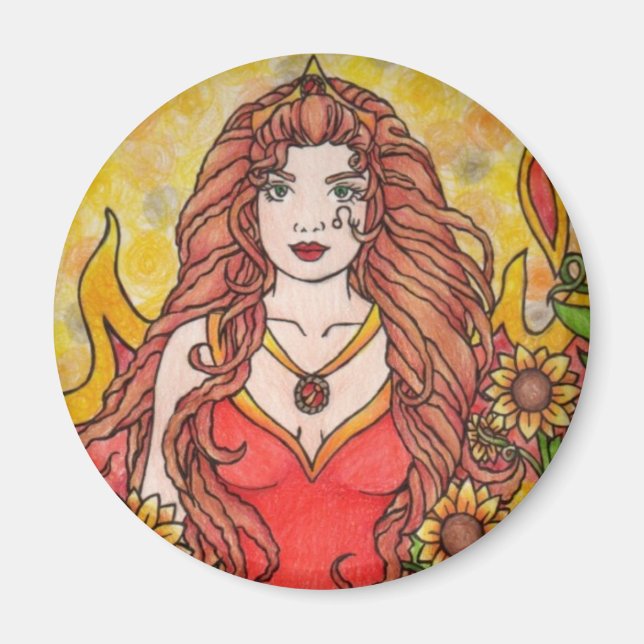 Leo Goddess Magnet (Framsidan)