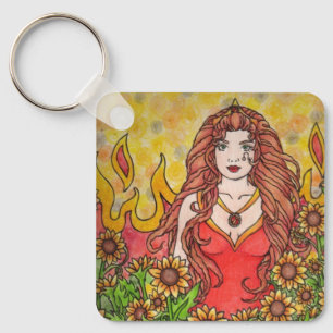 Leo Goddess Nyckelring