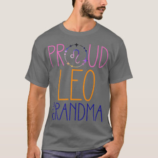 Leo Grandma Proud Grandma Zodiac Symbol Astrology T Shirt