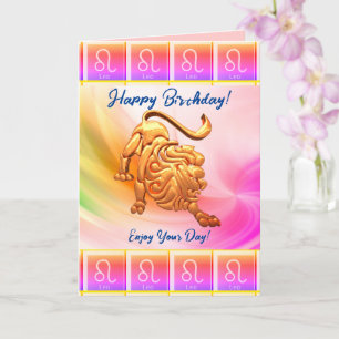 Leo - Grattis på födelsedagen Card Kort