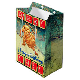 Leo - Grattis på födelsedagen Medium Gift Bag