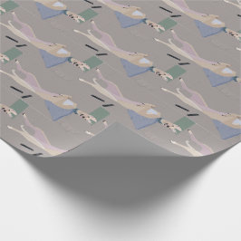 Leo, Greyhound Wrapping Papper 30X6' Presentpapper