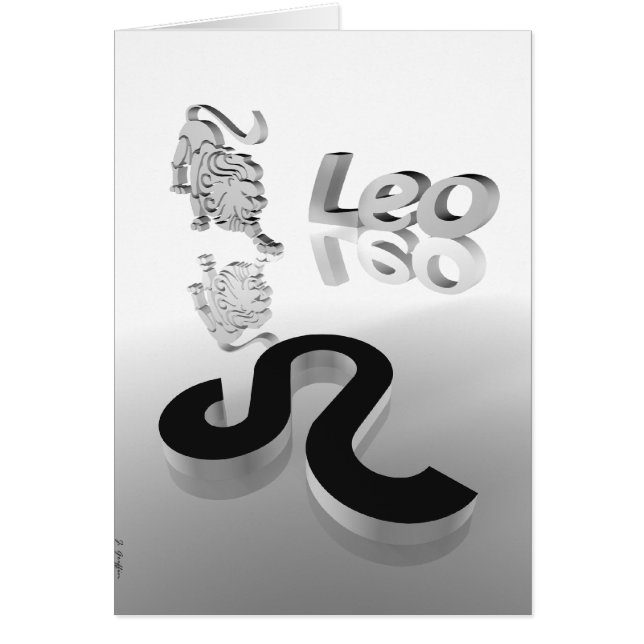 leo hälsningskort (Framsidan)