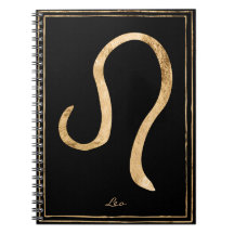 Leo hammered guld stilized astrology symbol