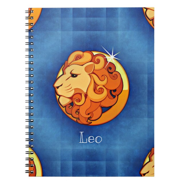 leo horoscope anteckningsbok med spiral (Framsidan)