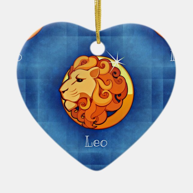leo horoscope julgransprydnad keramik (Framsidan)