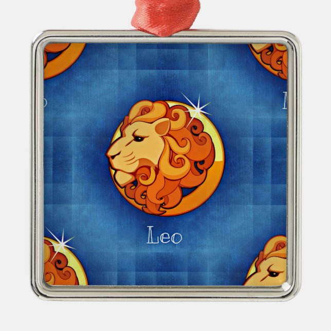 leo horoscope julgransprydnad metall (Framsidan)