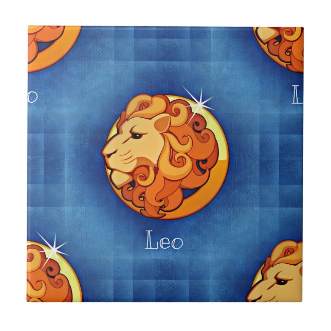 leo horoscope kakelplatta (Framsidan)