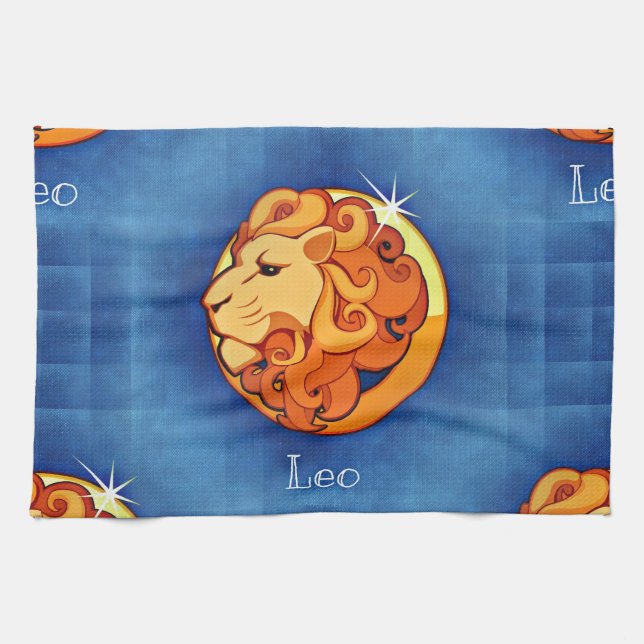leo horoscope kökshandduk (Horisontell)
