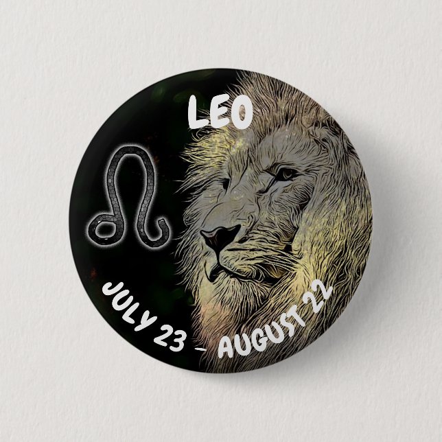 Leo Horoscope-tecken Knapp (Framsida)